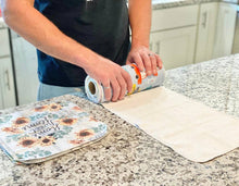 Load image into Gallery viewer, Reusable Paper Towels--Retro Flowers on Pink