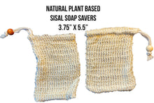 Load image into Gallery viewer, Natural Sisal Soap Saver Pouches