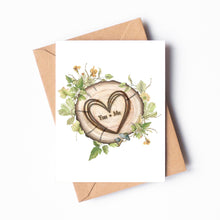Load image into Gallery viewer, You + Me Woodland Greeting Card LV01 Love Valentine