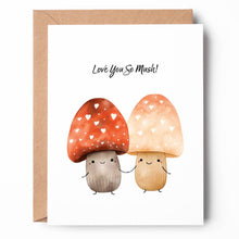 Load image into Gallery viewer, Love You Mushroom Greeting Card LV03 Valentine Anniversary