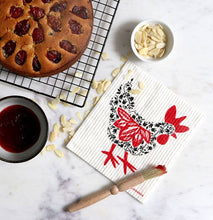 Load image into Gallery viewer, Swedish Dishcloth - Hen - Black