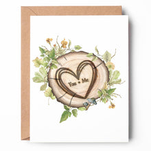 Load image into Gallery viewer, You + Me Woodland Greeting Card LV01 Love Valentine
