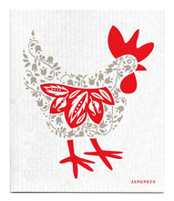 Load image into Gallery viewer, Swedish Dishcloth - Hen - Grey
