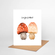 Load image into Gallery viewer, Love You Mushroom Greeting Card LV03 Valentine Anniversary
